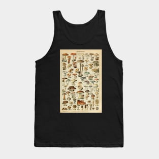 Adolphe Millot Fruits Champignons Chart Illustration - Mushrooms Tank Top